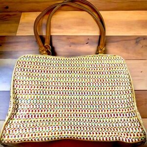 Fossil Multicolor Woven Bag